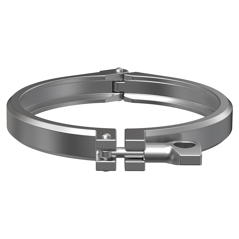 Inhibition of microbial attachment by sanitary clamp surface treatment